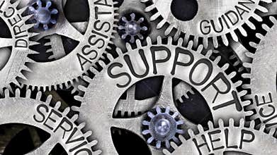 Tooth Wheels with Support Concept.