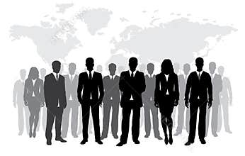 Business silhouette