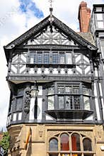 Tudor building in Eastgate Street. Chester. England