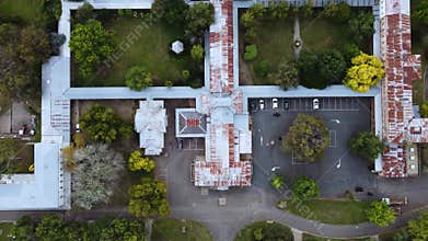 Top down view of Beechworth Asylum
