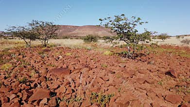 Scenic arid environment of Damaraland, Northern Namibia