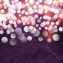 Elegant Textured Grunge Purple, Gold, Pink Christmas Light Bokeh Background