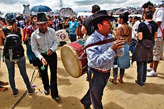 Day of the Dead Celebrations: Giant kites soar the sky in the Mayan highlands of Guatemala