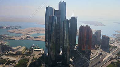 Emirates Tower 360 Drone Footage Abu Dhabi UAE
