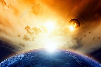 Planets in space