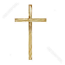 Watercolor cross, Easter religious symbol