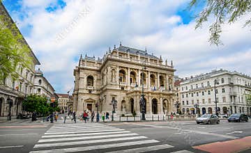 The Hungarian Royal State Opera House in Budapest, Hungary