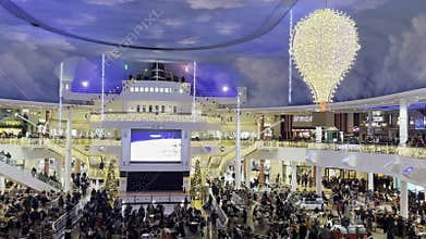 People in Orient food court at Trafford Centre