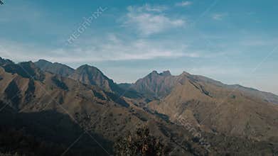 Bright and sunny day on top of lorokan mountain pacet mojokerto east java infonesia