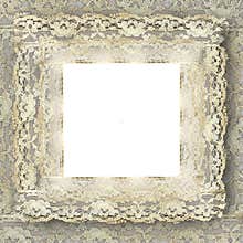 Vintage lace frame