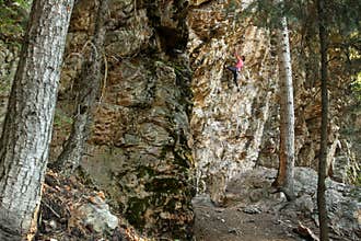 Female Rock Climber