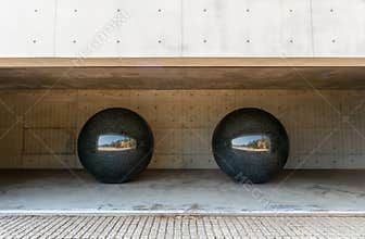 Public outdoor sculpture on Naoshima Art Island in Kagawa, Japan