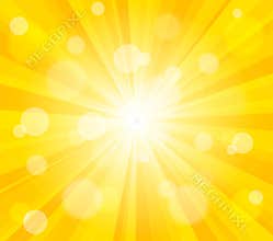 Bright vector sun effect background