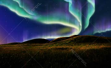 Aurora on field