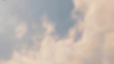 Clear Sky With Thick White Clouds