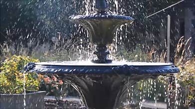 tiered fountain waterfall ornamental garden water feature