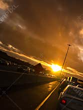 Stuck in Sunset Traffic on Way Home