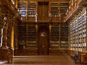 The Strahov Library in Prague.