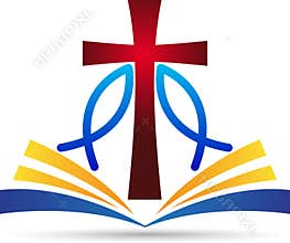 Jesus cross bible fish