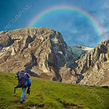 Heading towards the rainbow