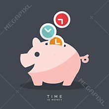 Time is Money Piggy Bank
