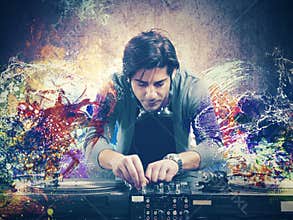 DJ playing music