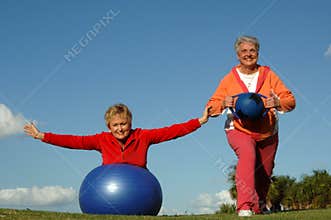 Active senior women
