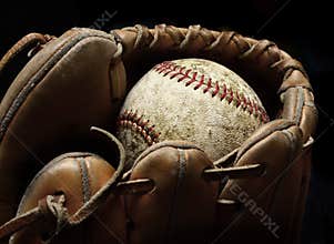 Baseball and Mitt or Glove