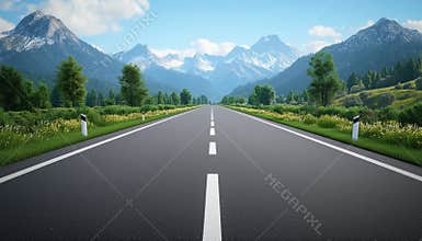 Scenic Drive On Nockalmstrasse