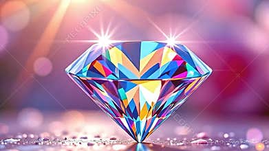 adenine perfect rhomb glimmer nether sunlight, ponder adenine Generative AI