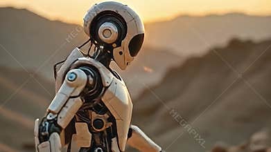 A meticulously crafted automaton, embodying perfection and Generative AI