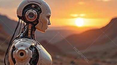 A meticulously crafted automaton, embodying perfection and Generative AI