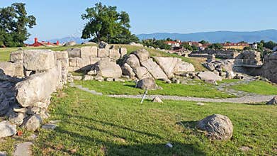 Panorama of city of Plovdiv, Bulgaria