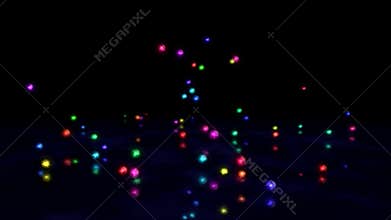 Colorful Falling Marbles