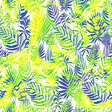 Light blue green tropical listva foliage seamless pattern.