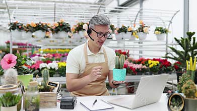 Florist on Video Call