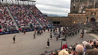 Royal Edinburgh Military Tattoo - Edinburgh Castle in the City of Edinburgh - Scotland