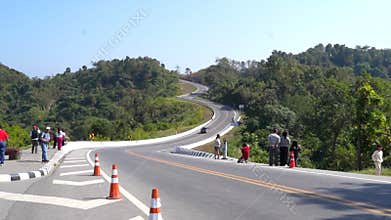 Scenic Road Number 3 in Nan Thailand ,16 Aug 2025 , Nan Thailand.