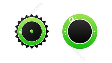 Certified Stamp Animation on White and Blue Backgrounds