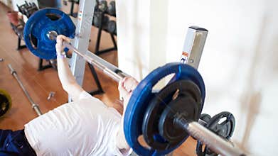 Exercising with weight lifting