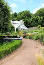 Glasshouse And Ornamental Pond at The National Botanic Garden of Wales, Carmarthenshire