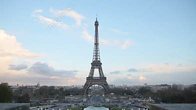 Paris cityscape with Eiffel tower