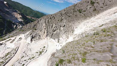 Mable Caves With A Natural Surrounding In Carrara, Italy
