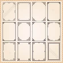 Decorative frames and borders
