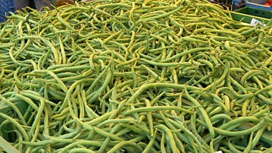 Fresh Green Beans at Local Market