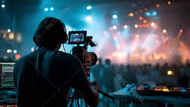 Videographer Captures Live Performance in Dynamic Atmosphere