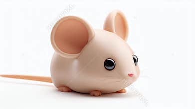 Adorable Cartoon Mouse, 3D Rendered Illustration