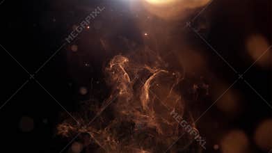 Luxury Intro with Golden Light Leaks and Stream of Particles