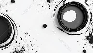 Hand-Drawn Black Doodle Circles