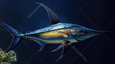 Majestic Sailfish Underwater, Ocean Predator